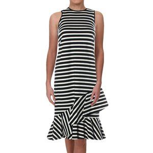 ❤️🔥 NWT Ralph Lauren Stripe Layered Ruffle Midi Dress Size X Small